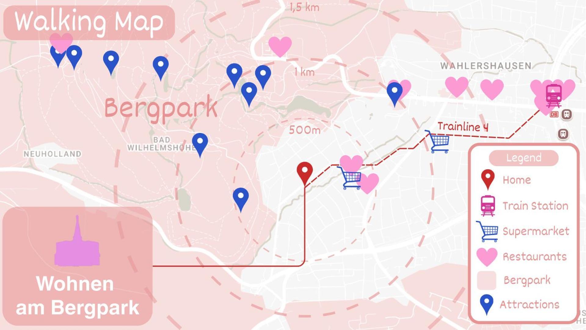 Wohnung Am Bergpark Wilhelmshoehe Kassel Exteriör bild